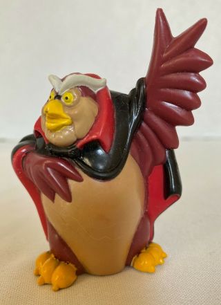 VINTAGE Grand Duke of Owls PVC Figure Rock - A - Doodle Dairy Queen 1992 Don Bluth 3
