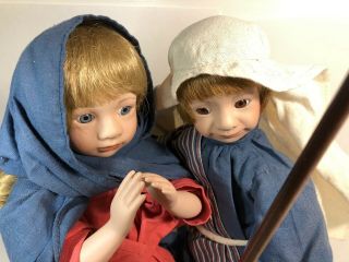 Ashton Drake THE HOLY FAMILY Nativity Porcelain Doll Figures Vintage 1993 Jesus 2