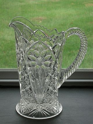 EAPG Early American Imperial Glass 474 Crystal Milk Pitcher 2