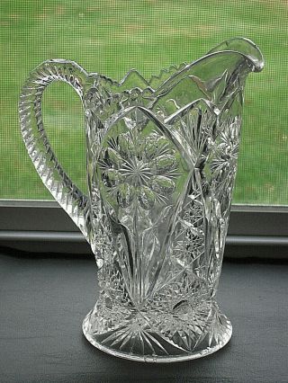 EAPG Early American Imperial Glass 474 Crystal Milk Pitcher 3