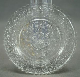 Lee Rose 257a Shield & Star Lacy Flint Glass Cup Plate Circa 1830 - 1850