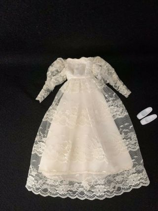 1969 Vintage Barbie Francie Victorian Wedding Dress 1233