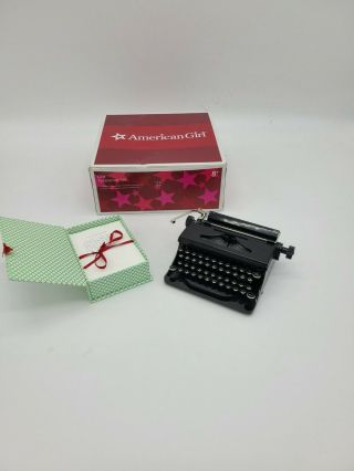 American Girl Doll Kit Karrington Typewriter And Book,  Retired