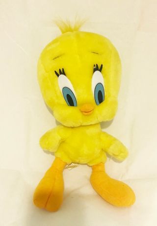 Vintage 1997 Tweety Bird Yellow Looney Tunes Plush Stuffed Animal Warner Bros
