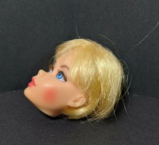 Vintage Francie Doll Mod Barbie Friend Blonde,  Blue,  Eyelashes Head Only 3