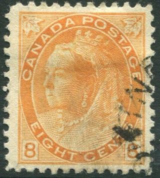 Canada - 1898 - 1902 8c Brownish Orange Sg 162 Good V35523