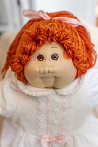 Soft Sculpture Xavier Roberts Cabbage Patch Kid 1985 The Little People Red Hair