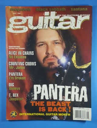 Guitar For The Practicing Musician May 1994 Pantera Dimebag Darrell Cover