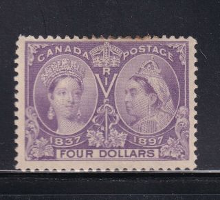 Canada Scott 64 Vf Og Previously Hinged With Color Cv $ 1400 See Pic