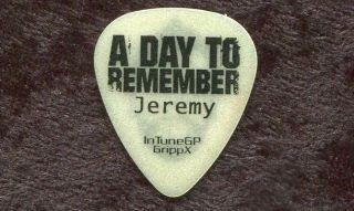 A Day To Remember 2011 Tour Guitar Pick Jeremy Mckinnon Custom Concert Stage
