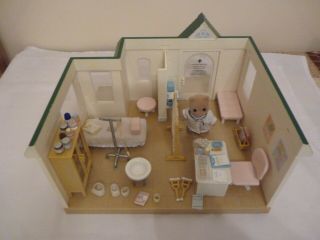 Sylvanian Families Cottage Hospital Set With Doctor Nearly Complete Set