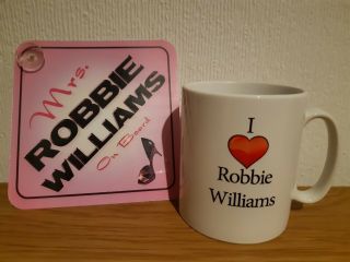 Mrs Robbie Williams Mug/car Window Sign