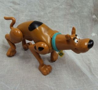1999 Hanna Barbera Hard Plastic Scooby Doo Jointed Toy 8 & 1/4 " L X 4 " H