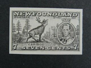 Nystamps Canada Newfoundland Stamp 235 Paid $250 Black Proof Rare J23yr
