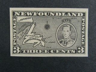 Nystamps Canada Newfoundland Stamp 234 Paid $250 Black Proof Rare J23yp