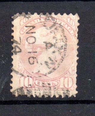 Canada 1873 - 78 10d Pale Purple Rose Scarce Perf 11.  5 & 12 Cv £300 Ws21119