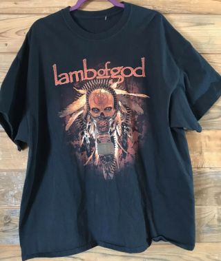 Lamb Of God Metal Band Skull T - Shirt Tour Men 