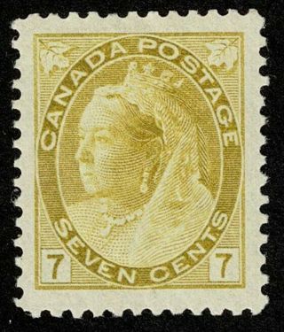 Canada Stamp Scott 81 7c Queen Victoria H Og Well Centered
