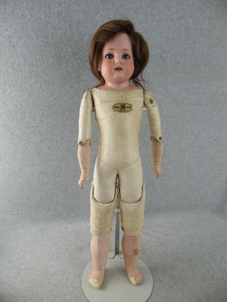 22 " Antique Bisque Head German Armand Marseille Doll For Restoration Or Parts