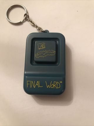 Vintage 1990 Mtvs Beavis And Butt Head Final Word Talk Box Keychain