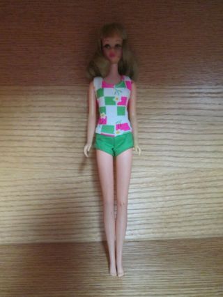 Vintage 1965 Mattel Made In Japan Barbie Francie? Doll 11 " Eyelashes Brown Eyes