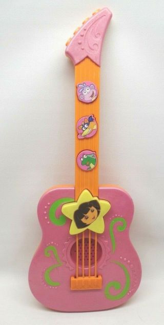 Dora The Explorer Guitar Toy W Sound Clips 17 " H X 8 " W X 1 " D