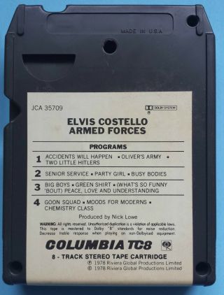 Elvis Costello Armed Forces Columbia 8 - Track TC8 JCA 35709 1978 Riviera Global 3