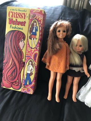 Vintage Ideal Crissy Chrissy Grow Hair Doll Outfit And Box
