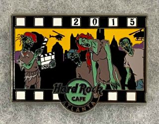 Hard Rock Cafe Atlanta Zombies Film Festival With City Skyline Pin 86721