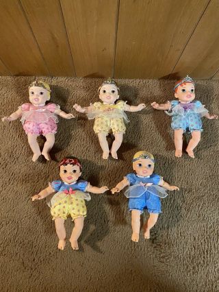 Disney Tollytots My First Princess Baby All Five Dolls W Tiara12 " Doll