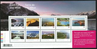 Canada Sc 3206 From Far And Wide 2020 Souvenir - Sheet Of 9,  - Nh