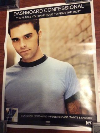 Dashboard Confessional Places You Have Come Fear Chris Carrabba Promo Poster