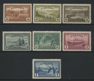 Canada 1946 Re - Conversion To Peace Set Inc Air Mail Mounted