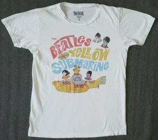 The Beatles Yellow Submarine Size Medium White T - Shirt