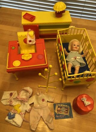 1964 Suzy Cute Doll And Furniture By Topper Toys