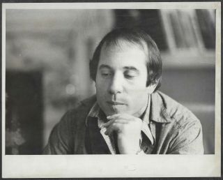 Paul Simon 1970s Promo Press Portrait Photo