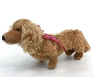 Steiff Waldi Dachshund Dog Copper Mohair Plush 17cm 7in 1960s No Id Vintage