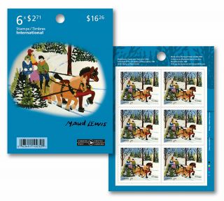 2020 Maud Lewis : International Stamps ($2.  71) Booklet Of 6 Stamps Mnh