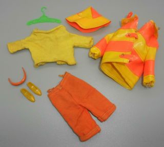 Vintage Barbie Francie Clam Diggers 1966 Outfit 1258 With Htf Orange Sunglasses