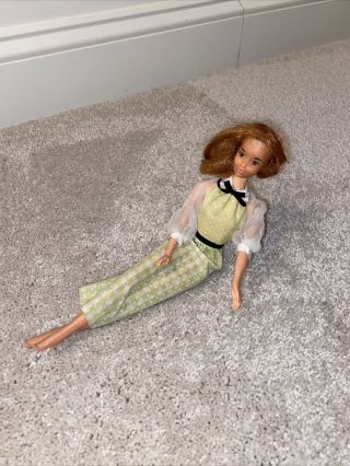 Quick Curl Kelley 1973 Barbie Doll Dress Steffie Face Red Hair