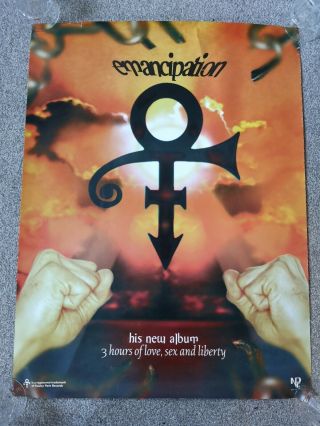 Prince - Emancipation - Uk Promo Poster For Album Release 1996