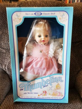 Vintage Ideal Thumbelina Doll W Box Nrmfb