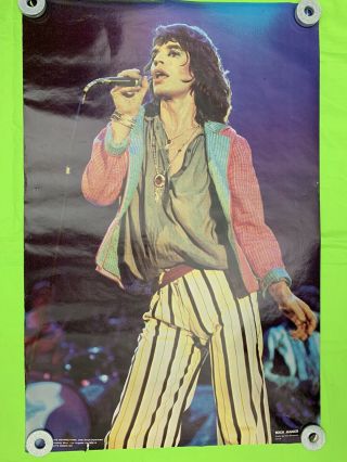 Mick Jagger Poster 1977 Vintage Rolling Stones Poster 35x23 2