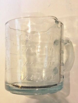 Vintage Anchor Hocking Fire King Sapphire Blue Measuring Cup