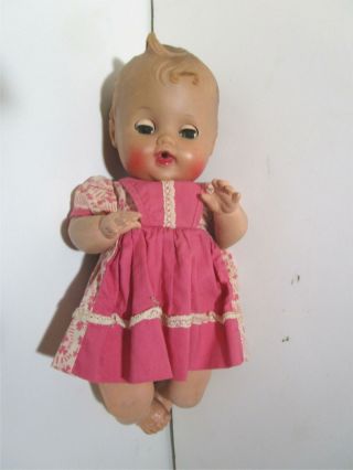 Vintage Betty Bows Doll By Sun Rubber Co.  Still Squeaks,