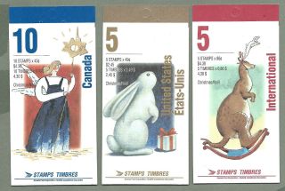 Canada 1993 - Set Of 3 Booklets - Christmas Noel (f/v= $11.  05) - Complete - Mnh