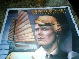 DAVID BOWIE POSTER SERIOUS MOONLIGHT 1980 ' S PROMOTIONAL POSTER 2