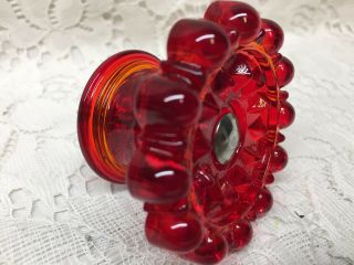 Royal Ruby Red Glass Drawer Pull Furniture Hardware Victorian Knob Bail Door Art
