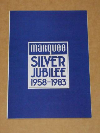 Marquee Club July 1983 Flyer (motorhead/rory Gallagher/chelsea/caravan)