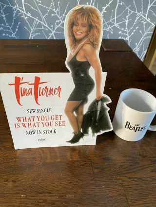 Rare Tina Turner Shop Counter Stand For The Release Of “what You See”